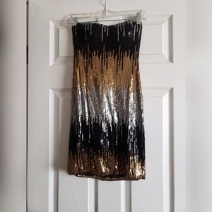 Sequin dress S